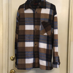 Sentico Men's Size Large Warm Button-Up Shirt